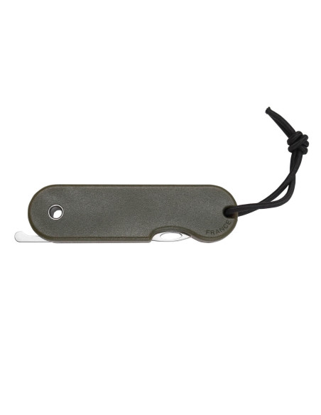Skult French eco-responsible folding knife 10cm green handle