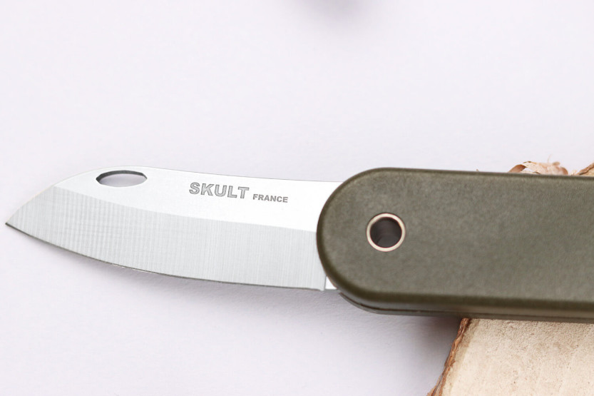 Skult Frans eco-verantwoord vouwmes 10cm groen handvat