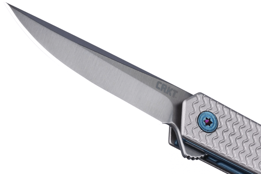 CRKT CEO Microflipper foldekniv 8,25 cm med grått aluminiumshåndtak