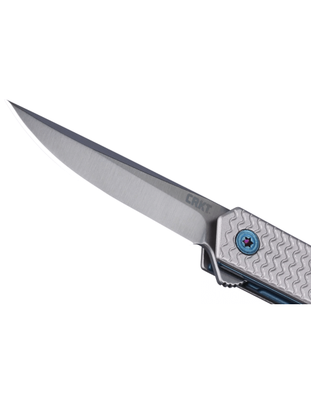 CRKT CEO Microflipper taittoveitsi 8.25cm harmaa alumiininen kahva