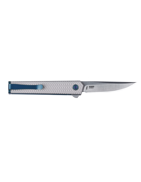 Klappmesser CRKT CEO Microflipper Aluminiumgriff grau 8,25cm