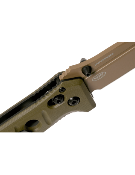 Benchmade Mini Adamas 273FE-2 foldekniv G10 khaki håndtak 11 cm
