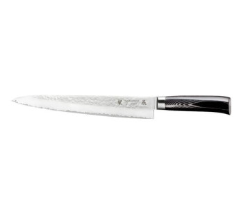 Tamahagane Tsubame japansk påleggskniv 27 cm hamret blad VG5-stål