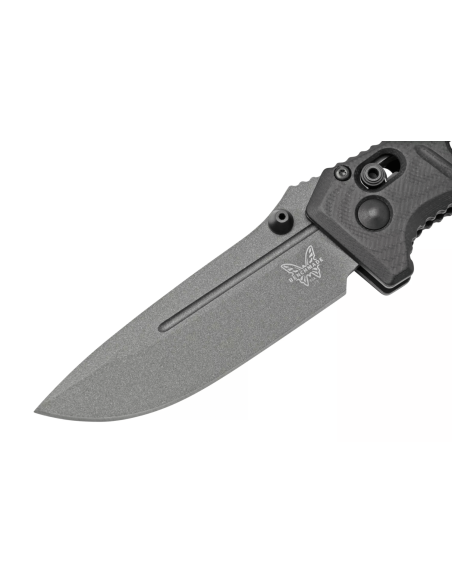 Coltello pieghevole Benchmade Mini Adamas 273GY-1 con manico in G10 nero 11 cm