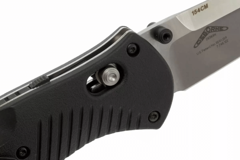 Navalha dobrável Benchmade Barrage 580 com cabo em valox preto 12cm