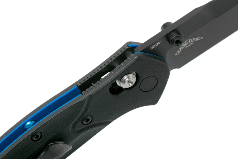 Benchmade Mini Osborne foldekniv 945BK-1 svart tantoblad svart G10-håndtak 9,8 cm