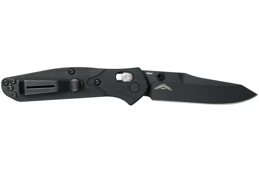 Benchmade Mini Osborne foldekniv 945BK-1 sort tanto-blad sort G10-håndtag 9,8 cm