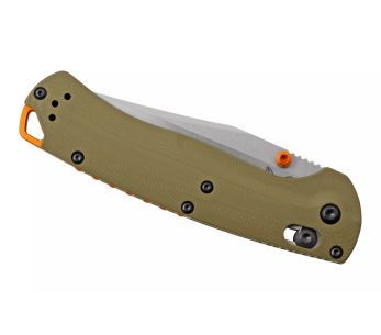 Benchmade Taggedout 15536 verde manico G10 coltello pieghevole 11,7 cm 2