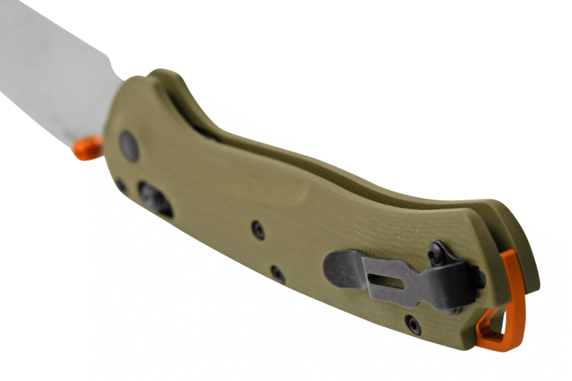 Benchmade Taggedout 15536 verde manico G10 coltello pieghevole 11,7 cm