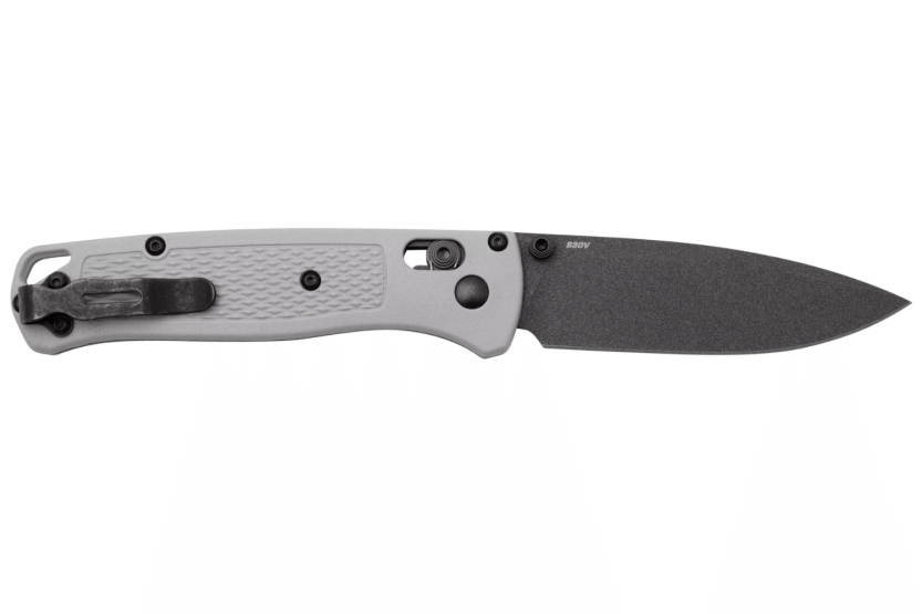 Navalha dobrável Benchmade Bugout Storm Gray 535BK-08 Punho cinzento Grivory 10,7cm