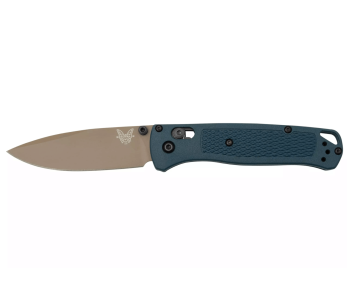 Navalha dobrável Benchmade Bugout Crater Blue 535FE-05 Cabo em Grivory azul 10,7cm