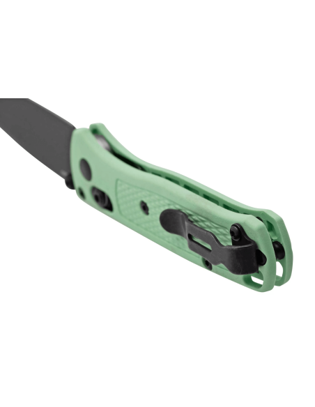Benchmade Mini Bugout Sea Foam vouwmes 533GY-06 zwart lemmet groen Grivory handvat 9,4cm