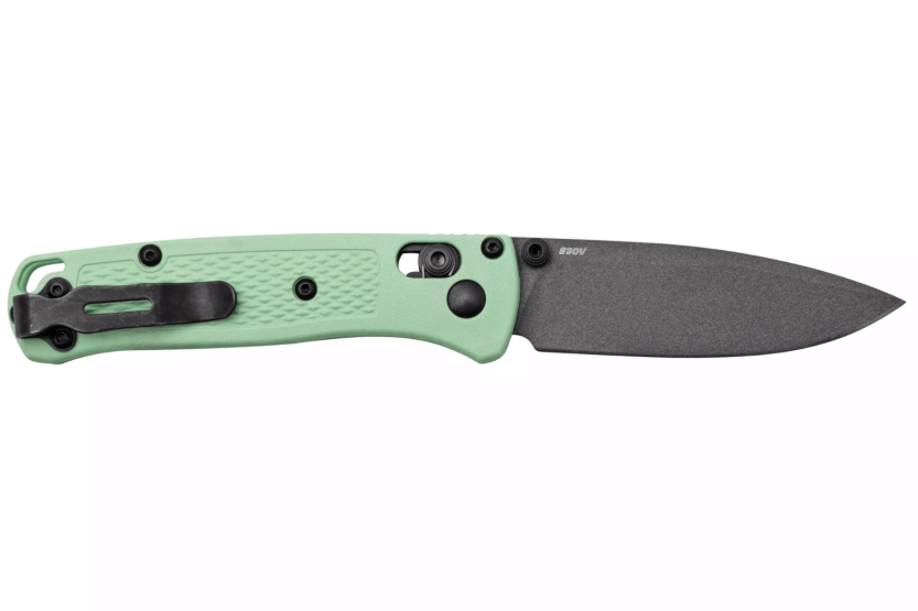 Klappmesser Benchmade Mini Bugout Sea Foam 533GY-06 schwarze Klinge Grivory Griff grün 9,4cm
