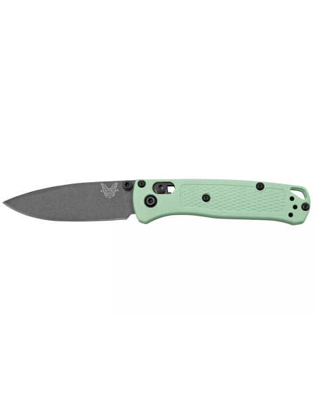 Benchmade Mini Bugout Sea Foam vouwmes 533GY-06 zwart lemmet groen Grivory handvat 9,4cm