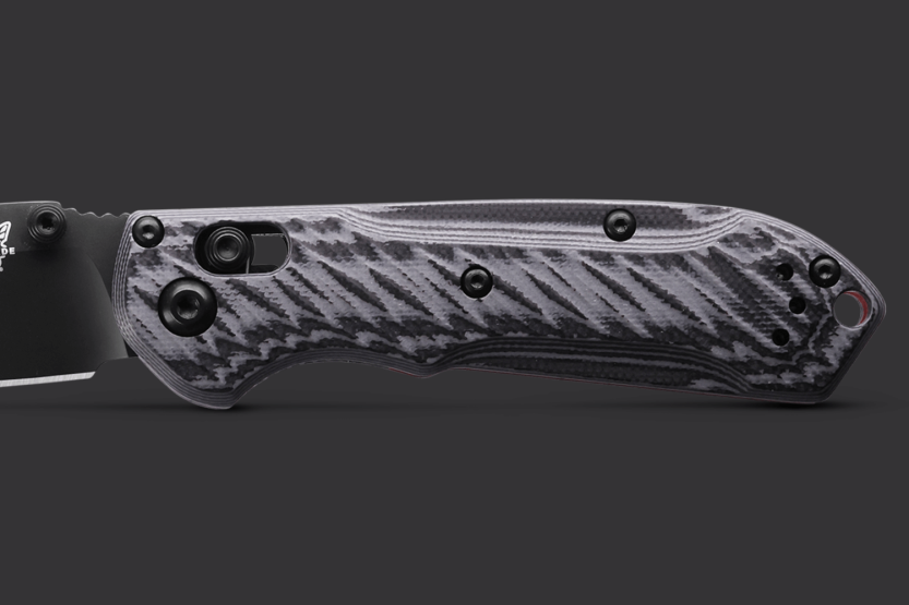Benchmade Mini Freek folding knife 565BK-02 black blade multicolor G10 handle 10,3cm