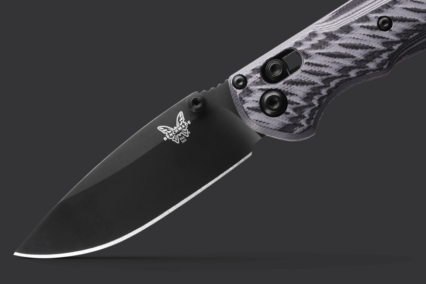 Benchmade Mini Freek folding knife 565BK-02 black blade multicolor G10 handle 10,3cm