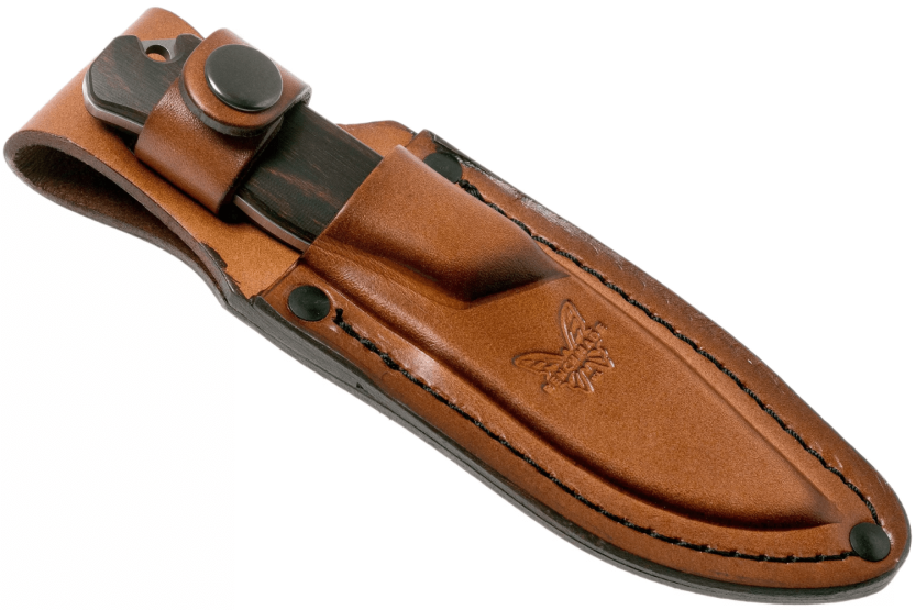 Benchmade Hidden Canyon Hunter 15017 hunting knife 7cm blade wood handle + leather sheath