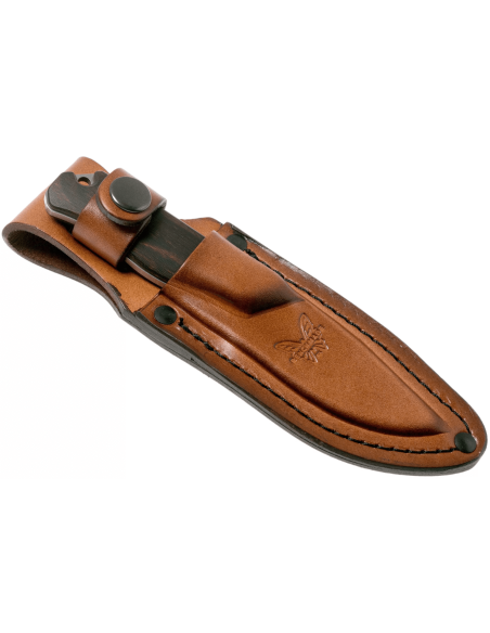 Benchmade Hidden Canyon Hunter 15017 hunting knife 7cm blade wood handle + leather sheath