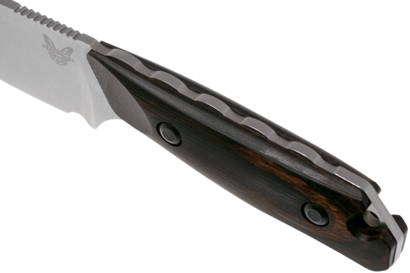 Benchmade Hidden Canyon Hunter 15017 jagtkniv 7 cm klinge træhåndtag + læderskede