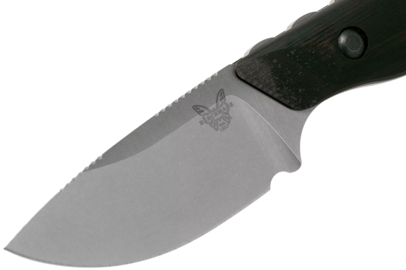 Faca de caça Benchmade Hidden Canyon Hunter 15017 Lâmina de 7cm cabo em madeira + bainha em pele