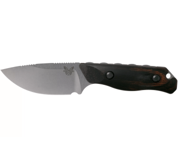 Benchmade Hidden Canyon Hunter 15017 metsästysveitsi 7cm terä puukahva + nahkatuppi