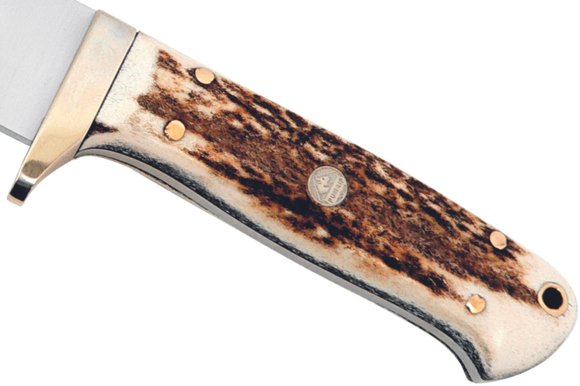 Coltello da caccia Puma IP Elk Hunter Stag 304410 lama 10,4cm manico in corno + fodero in pelle
