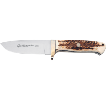 Jachtmes Puma IP Elk Hunter Stag 304410 lemmet 10,4cm gewei handvat + lederen schede