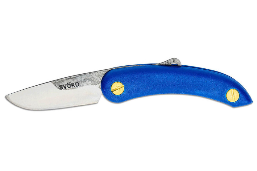 Coltello pieghevole Svord Peasant Blu SVPKPPB Manico in PP 13 cm