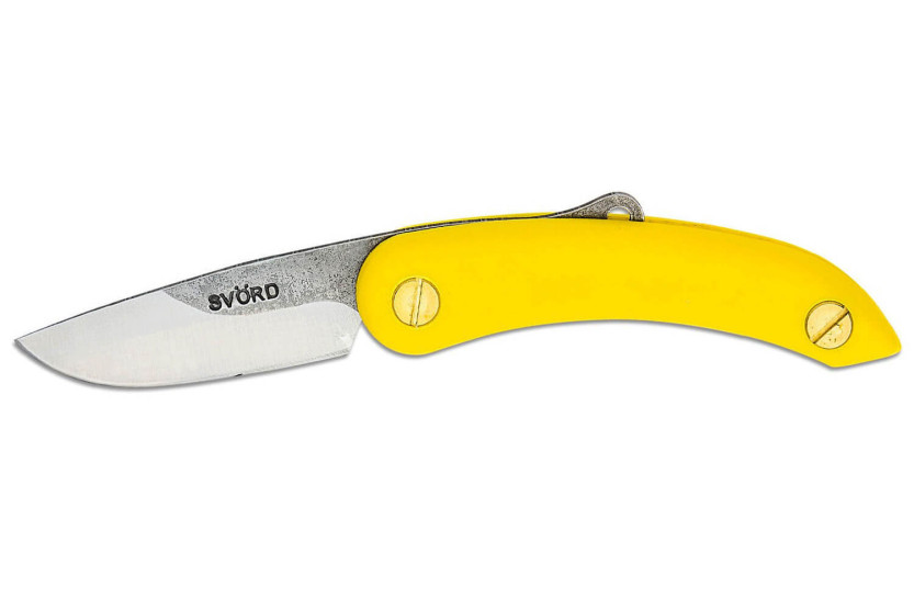 Cuchillo plegable amarillo Svord Peasant SVPKPPY Mango PP 13cm
