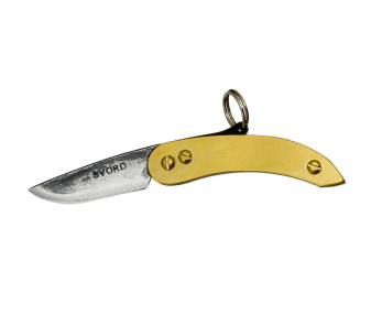 Navaja plegable Svord Peasant Micro Brass SVPKMB con mango de latón de 8 cm