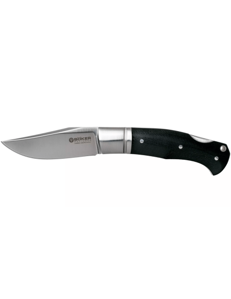 111028 Navaja plegable Böker Boxer con mango de micarta negra 10.8cm