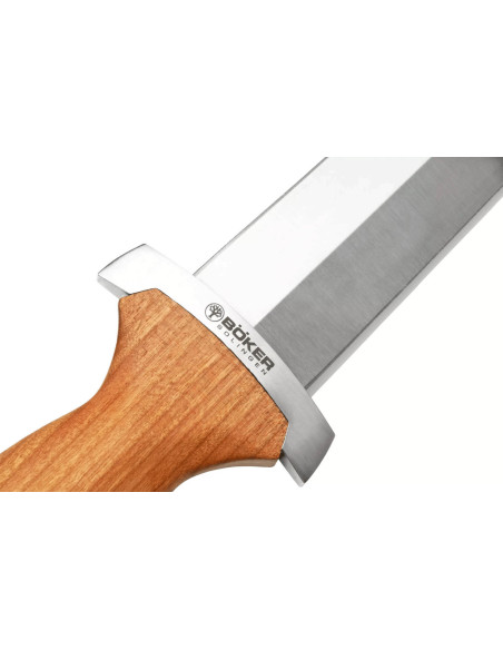 Böker Zwitsers Dolkmes 121553 stalen lemmet 21,9cm kersenhouten handvat + metalen schede