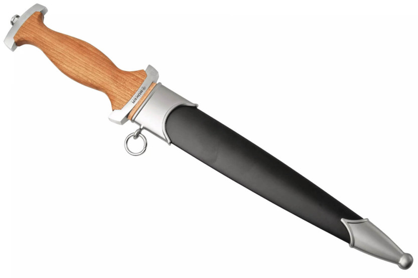 Böker Swiss Dagger Knife 121553 stålblad 21,9cm handtag i körsbärsträ + metallslida