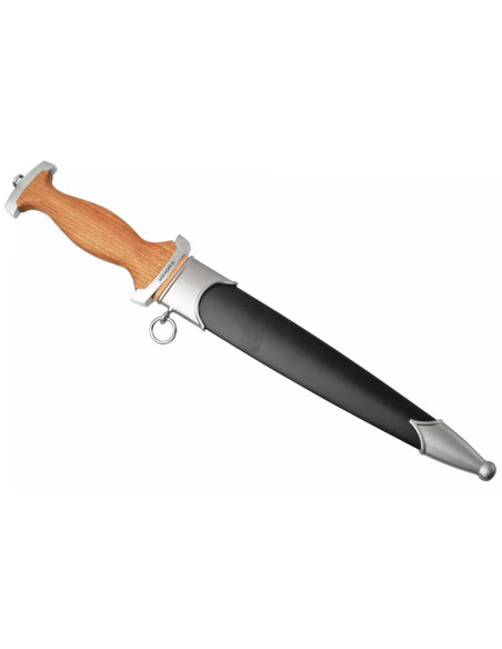 Böker Swiss Dagger Knife 121553 steel blade 21,9cm cherry wood handle + metal sheath