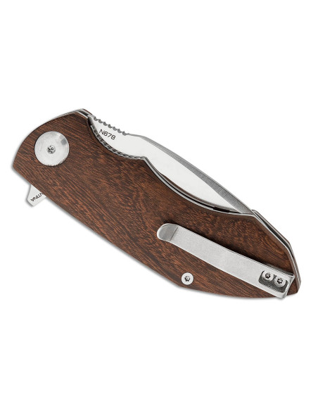 Cuchillo plegable Böker Arbolito Nahuel 01BA004 11.8cm mango de madera de guayacán