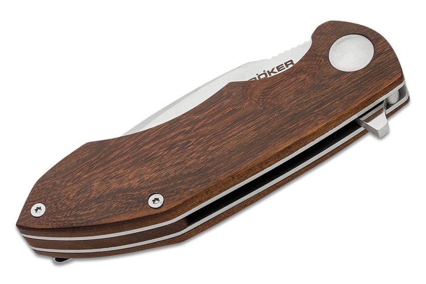 Cuchillo plegable Böker Arbolito Nahuel 01BA004 11.8cm mango de madera de guayacán