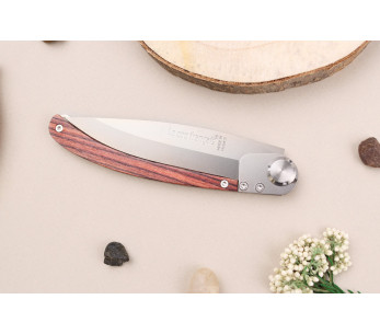 Klappmesser Le Coq Français Napoleon Ier handgefertigt Veilchenholzgriff 11,5cm + Etui 2