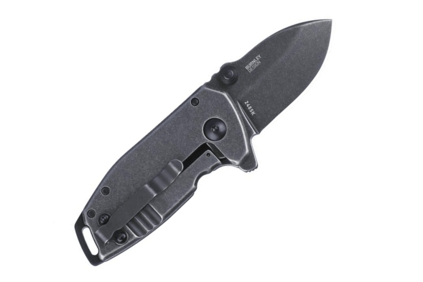 CRKT Squid Compact 2485K taittoveitsi 8cm musta ruostumattomasta teräksestä valmistettu kahva