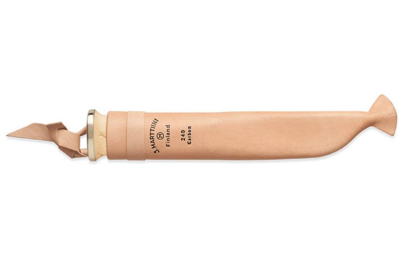 Faca Marttiini Lapp 240 240012 13cm lâmina em aço carbono + bainha em pele