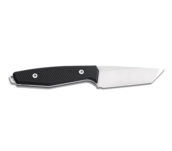Böker AK1 American Tanto Messer 129504 Stahlklinge 7,6cm Griff aus schwarzem G10 + Kydex-Etui 2