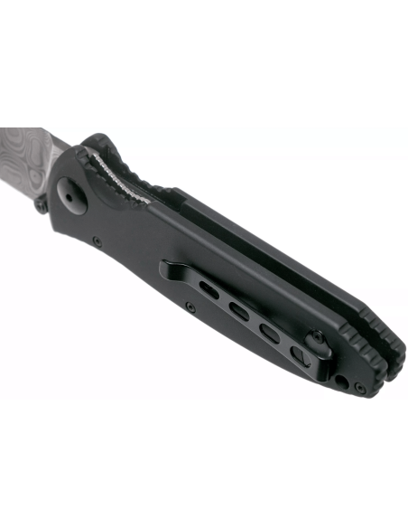Böker Kalashnikov Bajonett Damaskus fällkniv 11KAL48DAM svart/trä aluminium och järnträhandtag 13cm