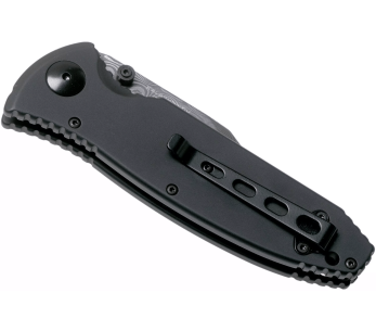 Böker Kalashnikov Bajonett Damaskus fällkniv 11KAL48DAM svart/trä aluminium och järnträhandtag 13cm 2