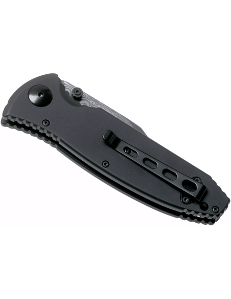 Böker Kalashnikov Bayoneta Damasco cuchillo plegable 11KAL48DAM aluminio y madera de hierro negro / mango de madera 13cm