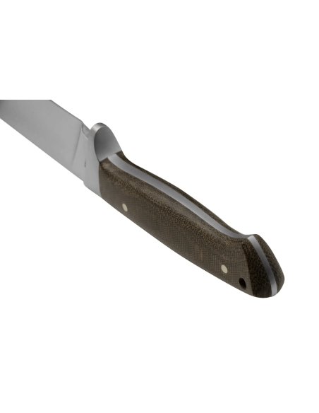 Böker Arbolito Hunter Knife 02BA351M 12 cm stålblad grønt micartahåndtag + sort læderskede