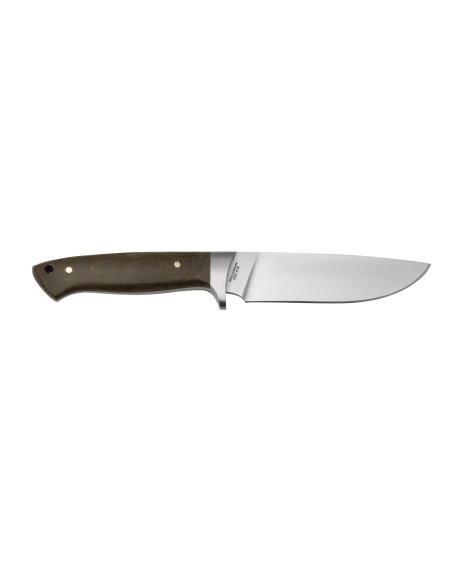 Böker Arbolito Hunter Knife 02BA351M 12 cm stålblad grønt micartahåndtag + sort læderskede
