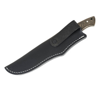 02BA351M Cuchillo Böker Arbolito Hunter 12cm hoja acero mango micarta verde + funda cuero negro 2