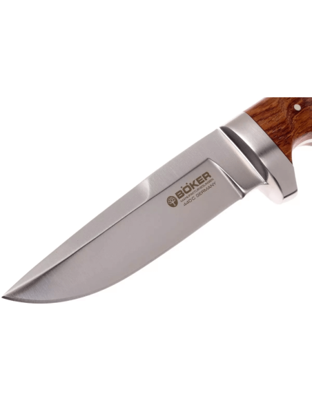 Böker Vollintegral 2.0 knife 121585 11,8cm steel blade wooden handle + leather sheath