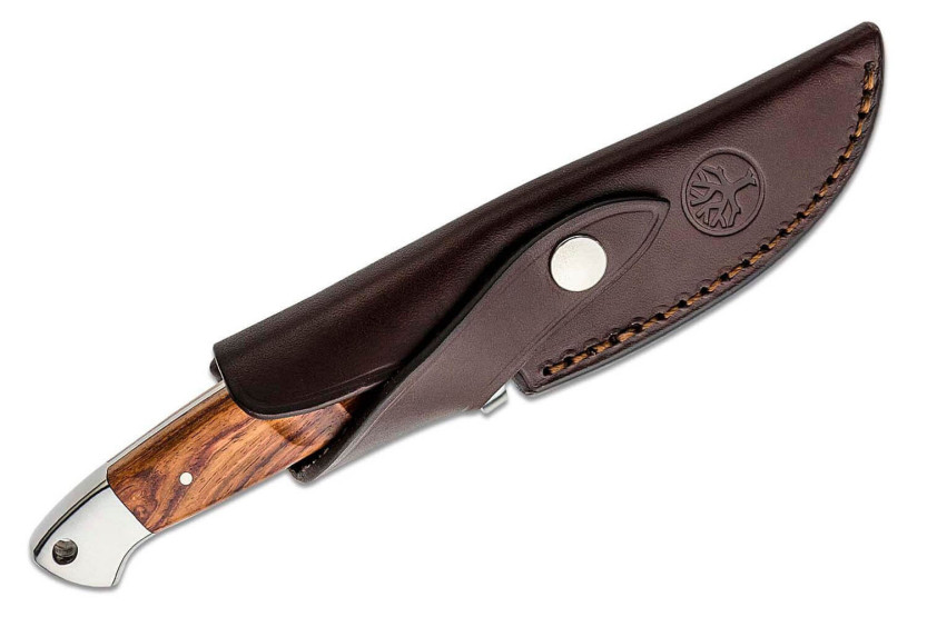 Cuchillo Böker Vollintegral 2.0 121585 11.8cm hoja acero mango madera + funda cuero