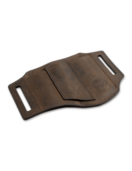 Böker Nubuck Ed-Three 09BO296 astuccio in pelle marrone 3 scomparti