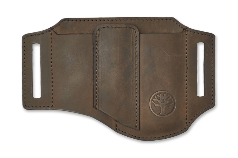 Böker Nubuck Ed-Three 09BO296 astuccio in pelle marrone 3 scomparti